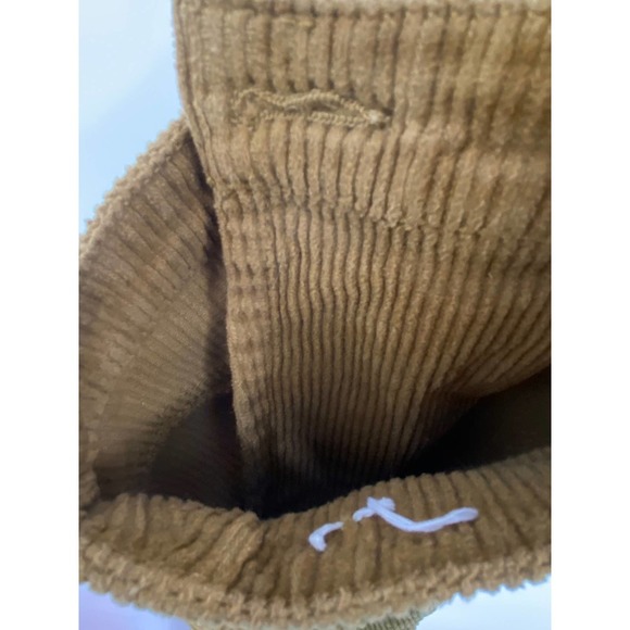 Unpublished women's S Wrap Around Style mustard mini Skirt corduroy button front - Picture 5 of 5